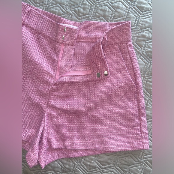 Lillet x Emily in Paris outfit season 4 pink tweed short red blouse wool Beret M - Picture 12 of 16